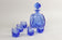 20TH CENTURY, ART DECO, DECANTER SET, LIQUOR SET, WITH 5 SHOT GLASSES, CZ, 1920