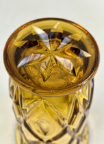 20TH CENTURY, AUSTRIA, ART DECO, GLASS VASE, AMBER COLORED