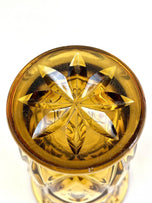 20TH CENTURY, AUSTRIA, ART DECO, GLASS VASE, AMBER COLORED