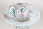 MID CENTURY MODERN, GERMANY, GLASS BOWL, CENTERPIECE, 1970