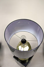 CONTEMPORARY, GOLDEN, CERAMIC TABLE LAMP