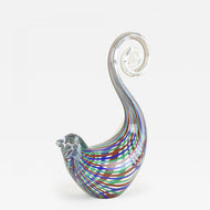 MID CENTURY, ITALY, MURANO GLASS BIRD, SCULPTURE, 1970