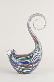 MID CENTURY, ITALY, MURANO GLASS BIRD, SCULPTURE, 1970