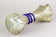 MID CENTURY MODERN, MURANO GLASS, VASE, BLUE GLASS THREAD, ITALY, 1970S