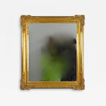 19TH CENTURY, AUSTRIA, GILT BIEDERMEIER WALL MIRROR, HANDCARVED, CIRCA 1850