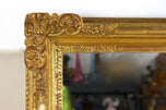 19TH CENTURY, AUSTRIA, GILT BIEDERMEIER WALL MIRROR, HANDCARVED, CIRCA 1850