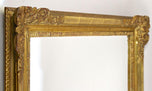 19TH CENTURY, AUSTRIA, GILT BIEDERMEIER WALL MIRROR, HANDCARVED, CIRCA 1850