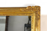 19TH CENTURY, AUSTRIA, GILT BIEDERMEIER WALL MIRROR, HANDCARVED, CIRCA 1850