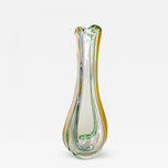 MID CENTURY MODERN, MURANO GLASS, VASE, SOMMERSO, ITALY, 1960