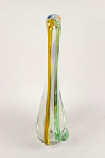 MID CENTURY MODERN, MURANO GLASS, VASE, SOMMERSO, ITALY, 1960