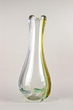 MID CENTURY MODERN, MURANO GLASS, VASE, SOMMERSO, ITALY, 1960