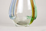 MID CENTURY MODERN, MURANO GLASS, VASE, SOMMERSO, ITALY, 1960