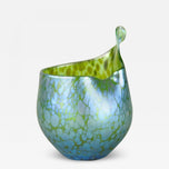 L0ETZ WITWE, BOHEMIA, GLASS VASE, IRIDESCENT, CRETA PAPILLON, circa 1902