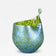 L0ETZ WITWE, BOHEMIA, GLASS VASE, IRIDESCENT, CRETA PAPILLON, circa 1902