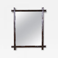 BLACK FOREST, WALL MIRROR, BASSWOOD, AUSTRIA, CIRCA 1890