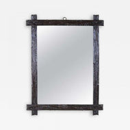 RUSTIC, BLACK FOREST, WALL MIRROR, AUSTRIA, CIRCA 1890