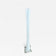 20TH CENTURY, ITALY, MURANO GLASS, LONG NECK VASE, WHITE CLEAR