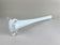 20TH CENTURY, ITALY, MURANO GLASS, LONG NECK VASE, WHITE CLEAR