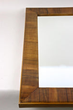 19TH CENTURY, AUSTRIA, NUTWOOD, WALL MIRROR, BIEDERMEIER, 1840