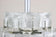 MID CENTURY, MODERN, THREE-TIER, GLASS, CHANDELIER