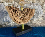 MODERN, ORGANIC, DRIFTWOOD TABLE LAMP, LED