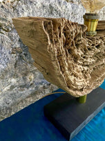 MODERN, ORGANIC, DRIFTWOOD TABLE LAMP, LED