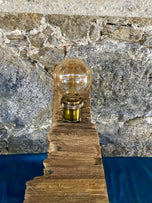 MODERN, ORGANIC, DRIFTWOOD TABLE LAMP, LED