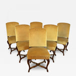 1 8 T H  C E N T U R Y ,  I T A L Y ,  B A R O Q U E  D I N I N G  C H A I R S ,  G I L T  A C C E N T S