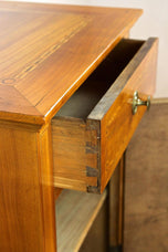 19TH CENTURY, AUSTRIA, CHERRYWOOD PILLAR CABINET, SIDE TABLE