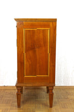 19TH CENTURY, AUSTRIA, CHERRYWOOD PILLAR CABINET, SIDE TABLE