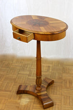 19TH CENTURY, AUSTRIA, BIEDERMEIER SIDE TABLES, NUTWOOD, CHERRYWOOD, CA 1830