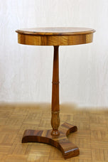 19TH CENTURY, AUSTRIA, BIEDERMEIER SIDE TABLES, NUTWOOD, CHERRYWOOD, CA 1830