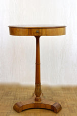 19TH CENTURY, AUSTRIA, BIEDERMEIER SIDE TABLES, NUTWOOD, CHERRYWOOD, CA 1830