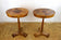 19TH CENTURY, AUSTRIA, BIEDERMEIER SIDE TABLES, NUTWOOD, CHERRYWOOD, CA 1830