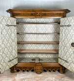 18TH CENTURY, AUSTRIA, NUTWOOD, BAROQUE CABINET, INLAY WORKS