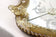 MID CENTURY, ITALY, MURANO GLASS WALL MIRROR, GILT GLASS FLOWERS, 1950