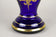 19TH CENTURY, CZECH REPUBLIC, COBALT BLUE, GILT GLASS VASE, ENAMEL PAINTINGS, CA 1890