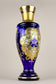 19TH CENTURY, CZECH REPUBLIC, COBALT BLUE, GILT GLASS VASE, ENAMEL PAINTINGS, CA 1890