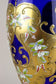19TH CENTURY, CZECH REPUBLIC, COBALT BLUE, GILT GLASS VASE, ENAMEL PAINTINGS, CA 1890