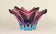 MID CENTURY, ITALY, MURANO GLASS, BOWL, PURPLE, BLUE