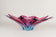 MID CENTURY, ITALY, MURANO GLASS, BOWL, PURPLE, BLUE