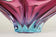 MID CENTURY, ITALY, MURANO GLASS, BOWL, PURPLE, BLUE