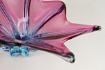 MID CENTURY, ITALY, MURANO GLASS, BOWL, PURPLE, BLUE