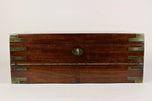 19TH CENTURY, VICTORIAN, TRAVEL DESK BOX, BRASS BOUND, UK