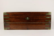 19TH CENTURY, VICTORIAN, TRAVEL DESK BOX, BRASS BOUND, UK