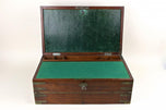 19TH CENTURY, VICTORIAN, TRAVEL DESK BOX, BRASS BOUND, UK