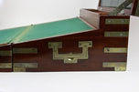 19TH CENTURY, VICTORIAN, TRAVEL DESK BOX, BRASS BOUND, UK