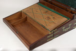 19TH CENTURY, VICTORIAN, TRAVEL DESK BOX, BRASS BOUND, UK