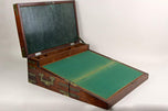 19TH CENTURY, VICTORIAN, TRAVEL DESK BOX, BRASS BOUND, UK