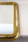 GILT, 19TH CENTURY, AUSTRIA, WALL MIRROR, STUCCO WORKS, ROUNDED CORNERS, CA 1840